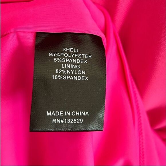 Camila Coelho Imani Mini Long Sleeve Cutout Dress in Fuschia | Size M - Picture 3 of 10